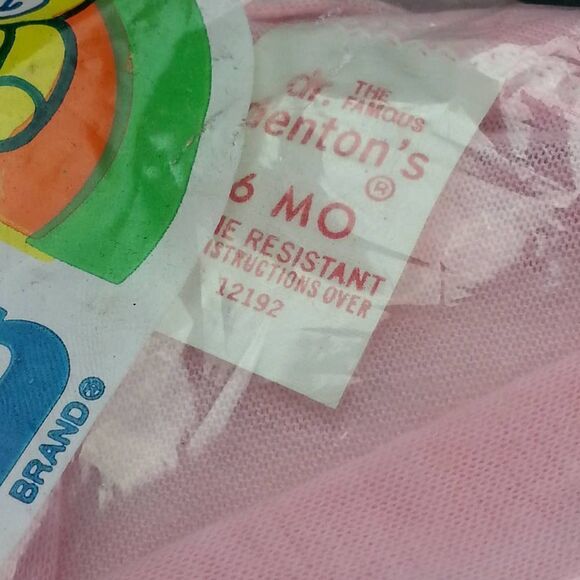 Dr Denton 6mos 2 Piece Pajama Set Bears Pink - Picture 3 of 4